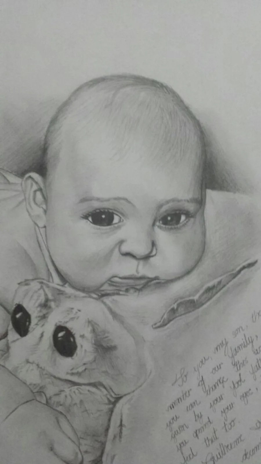 Beloved Son, graphite drawing, December 23, 2013