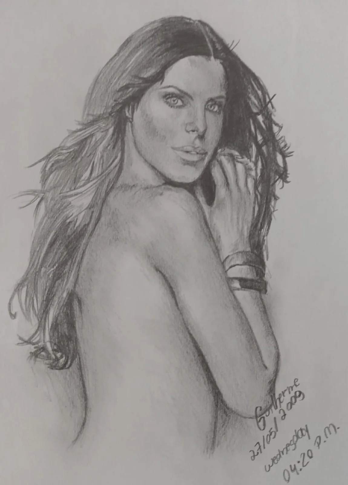 Cicarelli, graphite drawing, May 27, 2009