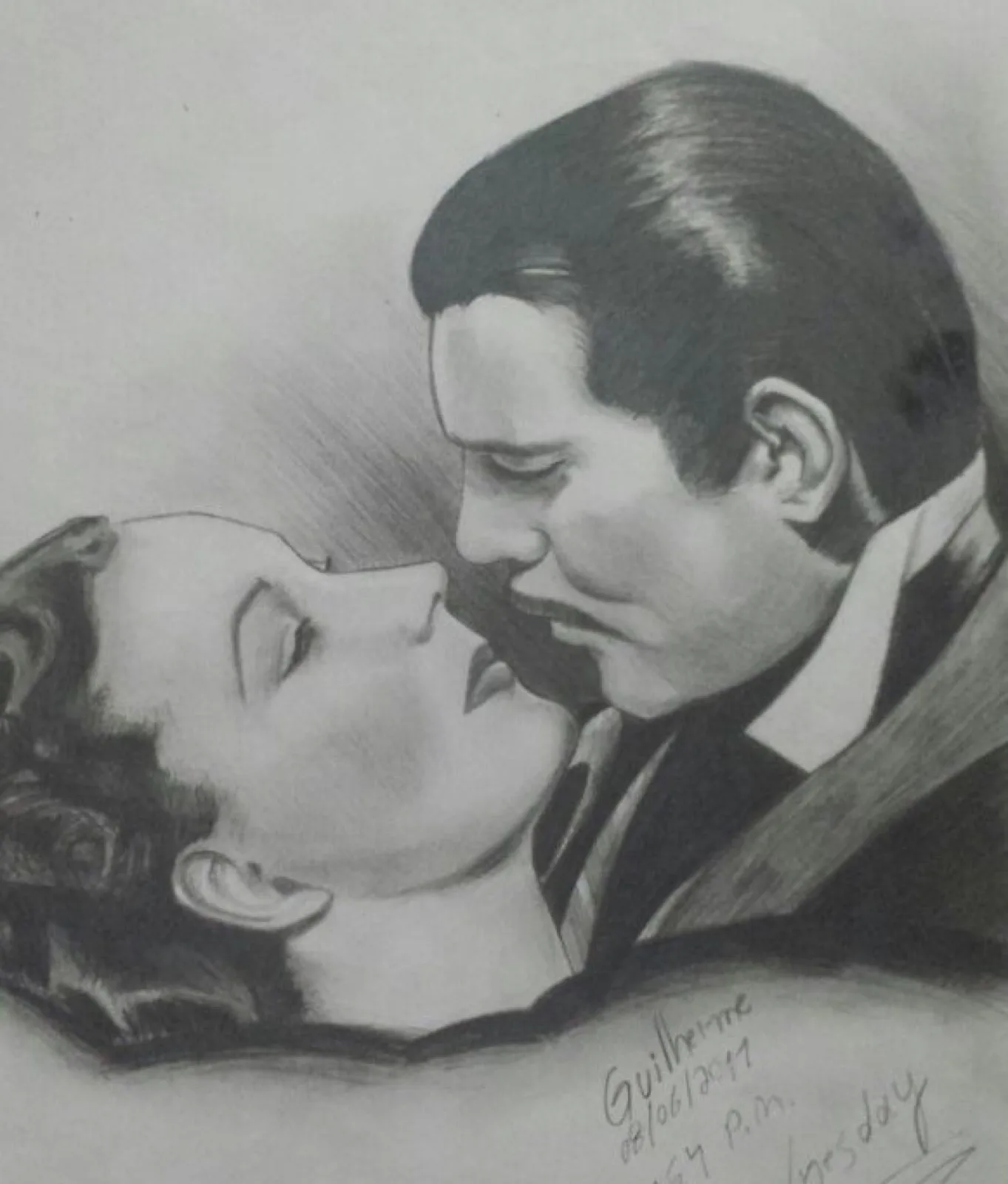 Gone with the Wind, graphite drawing, June 8, 2011
