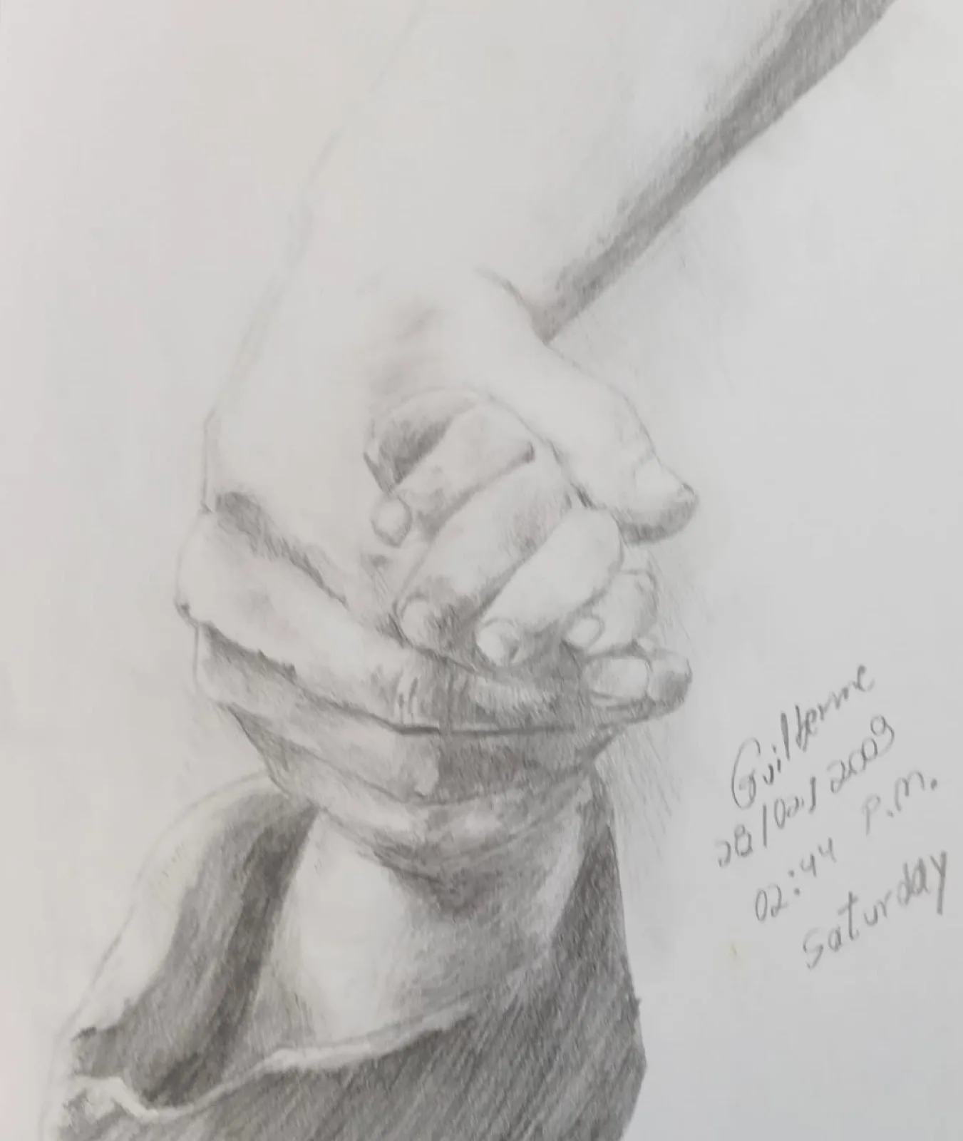 Schindler's List Cover, graphite drawing, February 28, 2009